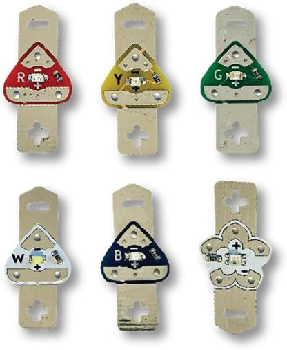 Launchpad LEDs Variety Pack (6 Colors) - Variety Pack, Red, Yellow, Green, White, Blue and Rainbow Fade (Mixed, 30 Pack)