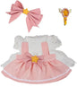 Clothes for Labubu(NO Doll), 15cm/17cm Doll Accessories Suit ,Cute Clothes for Dress up,Easy Dress-Up Fun ,Pink Princess for Dress Up, Play & Collector
