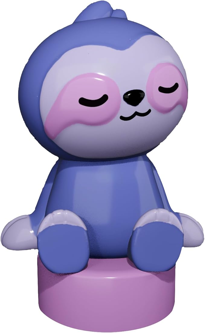 Sleepytime Sloth Figurine Cartridge – 7 Calming Audio-Visual Scenes with Relaxing Music & Nature Sounds | Screen-Free Bedtime Routine for Kids Ages 2–5