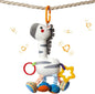 TUMAMA Baby Hanging Toys, Plush Animals Baby Rattle Crinkle Squeaky Toys Car Seat Stroller Mobile Toys, Baby Toys for 0 3 6 9 12 Months, Sensory Learning Toys Gift for Newborn Infant (Zebras)