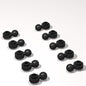 Classic Building Plate Bulk, Round 1x1 with Tow Ball with Shaped Hole 500 Piece, Compatible with Lego Parts and Pieces: (Color:Black)