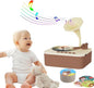 Retysaz Kids Phonograph with 96 Cards, Story Music Player for Kids 3-12 Musical Sensory Toy for boy Girl,Toddler Pre-Kindergarten Toy Early Childhood Education Birthday(Brown)