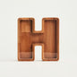 Personalized Wooden Piggy Bank – Custom Letter H Coin Bank in Beech Wood with Clear Acrylic Front, Engraved Name Option, Money Saving Box for Kids and Adults