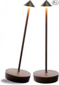 2 Packs Rust Cordless Rechargeable Table Lamp 7200mAh Portable Touch Control LED Dimmable Rusty Table Lamp for Bedroom Reading