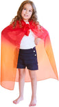 Sarah's Silks Enchanted Playsilk, 100% Silk Scarves for Kids and Toddlers, Sensory Toys | Bright Square Scarves, Montessori Waldorf Toys for Imaginative and Pretend Play - Fire