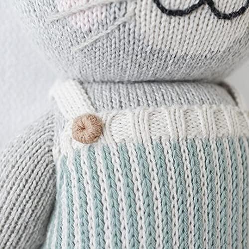 cuddle + kind Dylan The Kitten Little 13" Hand-Knit Doll – 1 Doll = 10 Meals, Fair Trade, Heirloom Quality, Handcrafted in Peru, 100% Cotton Yarn