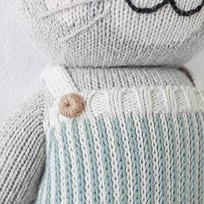 cuddle + kind Dylan The Kitten Little 13" Hand-Knit Doll – 1 Doll = 10 Meals, Fair Trade, Heirloom Quality, Handcrafted in Peru, 100% Cotton Yarn