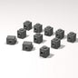 Classic Building Brick Bulk, 1x1 with Stud on Side 260 Piece, Compatible with Lego Parts and Pieces: (Color:Dark Gray)