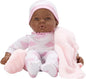 Madame Alexander 16-Inch Lee Middleton Newborn Baby Doll, Pink Cloud, Dark Skin Tone