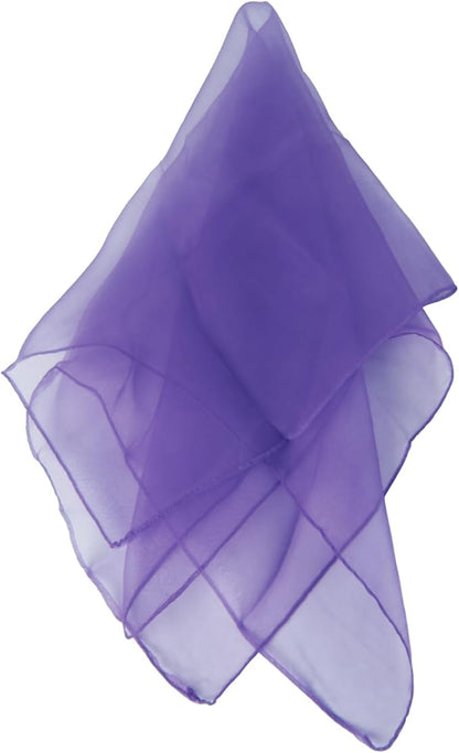 Larcele 12 Pieces Juggling Dance Scarf for Performance Prop Accessory 24 x 24 inches WDSJ-02