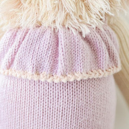 cuddle + kind Savannah The Lion Little 13" Hand-Knit Doll – 1 Doll = 10 Meals, Fair Trade, Heirloom Quality, Handcrafted in Peru, 100% Cotton Yarn