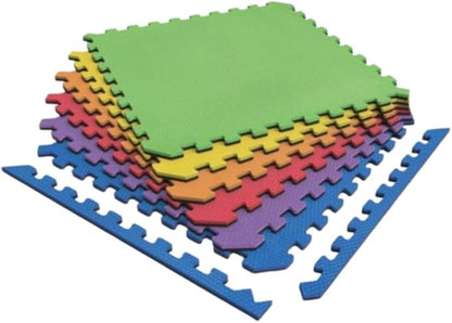 Norsk Dual-Sided Reversible 1/2" Foam Exercise Mats for Home Gym - Interlocking EVA Foam Tiles