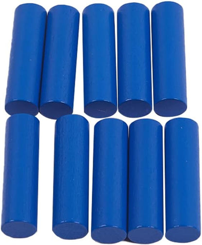 Adena Montessori Toys Wooden Counting Peg Game - Learn to Count 1-10 with Numerals, Peg Drop Box & Tumbling Pegs - Educational Toddler Toy for Early Math Skills Development (Small Counting Pegs Board)