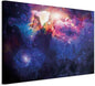 artgeist Canvas Wall Art Print Abstract World Map 35x24 in - 1pcs Home Decor Framed Stretched Picture Photo Painting Artwork Image - Country Map Map Cosmos Space k-C-0139-b-b