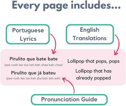 I Love To Sing In Portuguese: Brazilian Nursery Rhymes for Toddlers 1-3, Interactive Songbook, Portuguese Baby Books