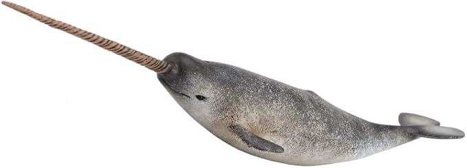 CollectA Sea Life Narwhal Toy Figure - Authentic Hand Painted Model