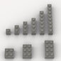 100 Piece Dark Gray Bricks Bulk Assortment Pack, 9 Size Dark Grey Classic Building Blocks Bricks, Compatible with Lego Parts and Pieces(Color: Dark Gray)