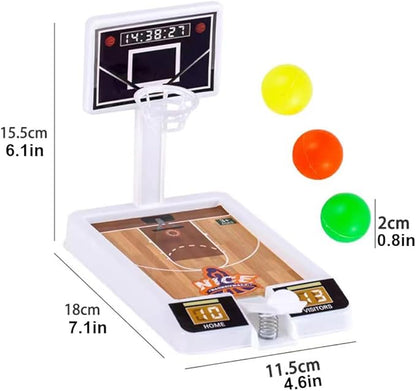 4 Pack Tabletop Basketball Game Toys, Basketball Party Favors Desk Games for Office for Adult to Reduce Stress, Basketball Gifts Idea Classroom Prizes for Kids Boys Girls