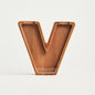 Personalized Wooden Piggy Bank – Custom Letter V Coin Bank in Beech Wood with Clear Acrylic Front, Engraved Name Option, Money Saving Box for Kids and Adults