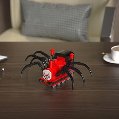 Charles Chooo Chooo Building Toy Set,259Pieces Horror Game Spider-Train Monster Building Blocks, Charles Train with Spider Figure Model Building Kit for Gaming Fans (Spider Train Monster)