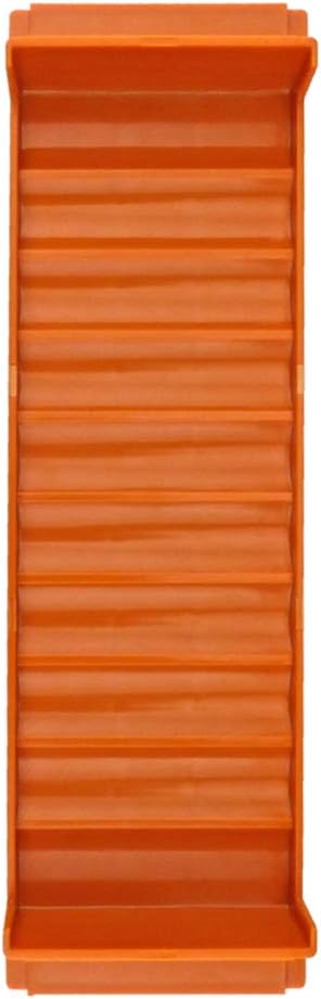 Rolled Coin Plastic Storage Tray, Quarters, Orange (1 Tray)