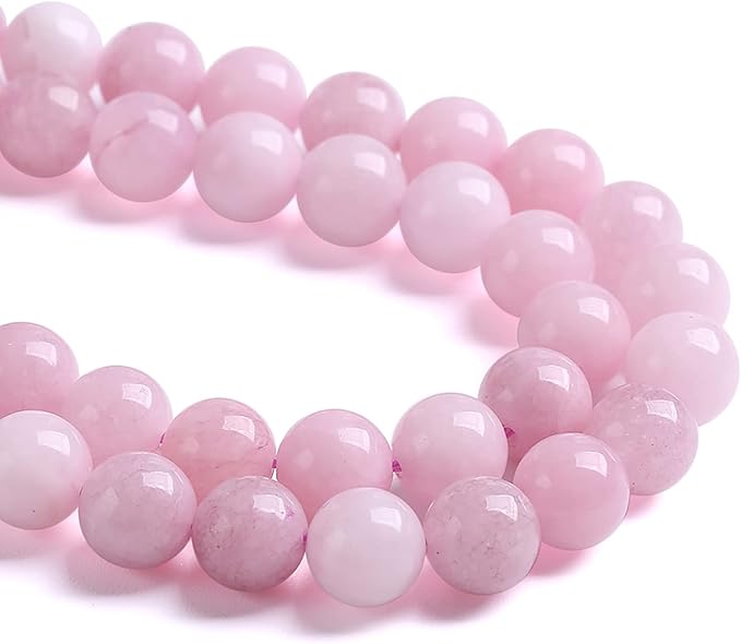 6MM 60PCS Kunzite Beads Round Loose Beads for Jewelry Making DIY Bracelet Necklace Crystal