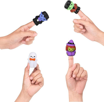 Halloween Finger Puppets, Feeling Tiny Finger Puppets, Fun Prank Toys, Puppet Show, Gag Gifts, Party Favor (4-Pack)