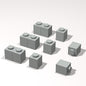 Classic Building Brick Bulk, 1x1 120 Piece, Compatible with Lego Parts and Pieces: (Color:Light Gray)