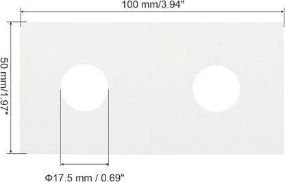 PATIKIL 2x2 Coin Flips, 350 Pack 17.5mm Cardboard Coin Holder Paper Coin Holders for Coin Collection Supplies Collector, White