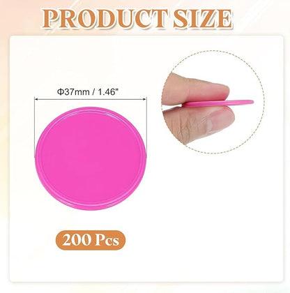 uxcell Plastic Poker Chips, Learning Counters Counting Counters Disk Marker Opaque Game Token for Game Play Math Counting