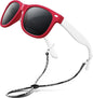 RIVBOS Kids Sunglasses Polarized UV Protection Flexible Rubber Glasses Shades with Strap for Boys Girls RBK004