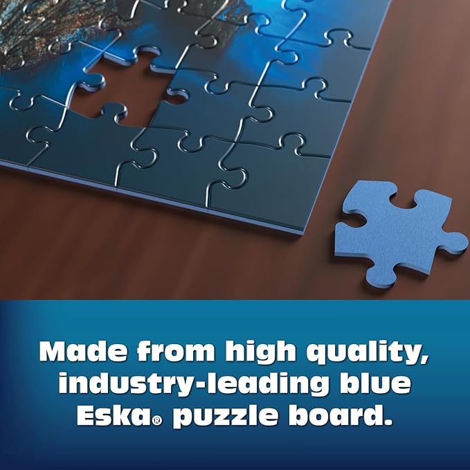 Buffalo Games - Sapphire Select - Cinque Terre Sunset - 1000 Piece Jigsaw Puzzle – Challenging & Fun – Blue Core Puzzle Board – Giftable Display Box - Full Size Poster Included