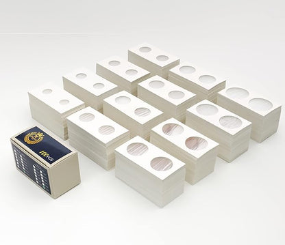 Boen Coin Holder 12 Assorted Sizes are Professional Coin Holders for Colletors The Coin Collection Supplies Include 1200Pcs Coin Flips The Coin Cardboard for Coin Collection