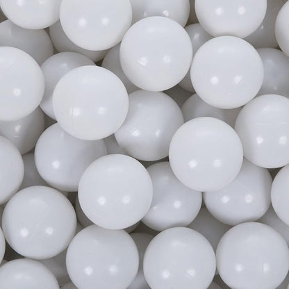 PlayMaty Ball Pit Balls - 2.75inches Plastic Phthalate & BPA Free Balls Crush Proof Stress Balls Swim Pit Fun Toy with Storage Bag for Baby Playhouse Birthday Party DecorationPack of 50