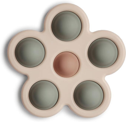 mushie Flower Press Toy (Dried Thyme/Natural/Shifting Sand)