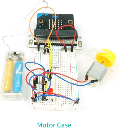 ELECFREAKS microbit Starter Kit 24 Accessories Micro:bit Basic Coding Electronics Kit, microbit Makecode Learning Kit with Guidance Manual (Without Micro: bit)