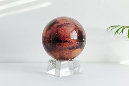 MOVA Mars Globe – 6” Rotating Planet Model for Space Decor and Astronomy Gifts | Solar-Powered Motion | No Batteries or Cords Needed