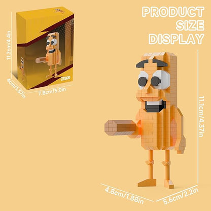 Italian Brainrot Action Figure Building Kit, Brainrot Toys, Creative STEM Construction Blocks, Collectible Desk Decor Gift for Adults & Teens 14+(Stick Figure)