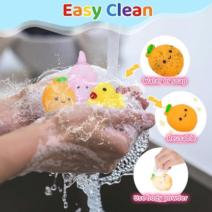 150PCS Party Favors for Kid Girls 4-8 8-12 Kawaii Mochi Squishies Anxiety Reduction Fufu Squishy Slow Rising Bulk for Classroom Prizes Set Game Prizes Goodie Bags Halloween Buckets Easter Eggs