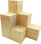 Wood Blocks for Crafts,2 Inch Unfinished Wooden Cubes Natural Wood Blocks for Crafts Making & DIY Projects & Decor(Pack of 9)