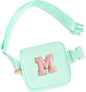 Mini Belt Bag Fanny Pack with Initials Letter Patch Small Crossbody Bags Cute Stuff Birthday Gifts for Teenager Girls Trendy Stuff for Teens - Light Green,M