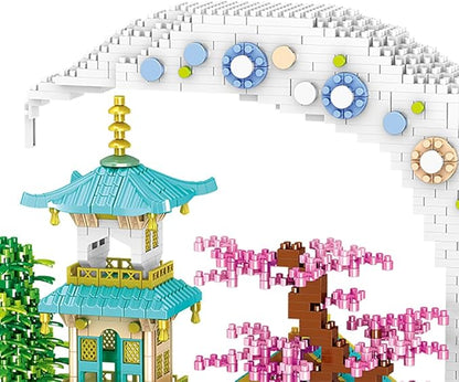 Moon Palace Micro Brick Building Set (3661 Pieces) – Famous Chinese Fable Architecture Model Educational Toy Gift for Kids and Adults