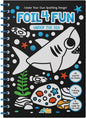 DINO MINI Foil4Fun - Foil Art for Kids - Craft Kits for Kids Ages 4-8 - Includes 16 Foil Art Pages and 16 Coloring Pages - Screen Free Birthday Gifts - Airplane and Travel Activities (Under The Sea)