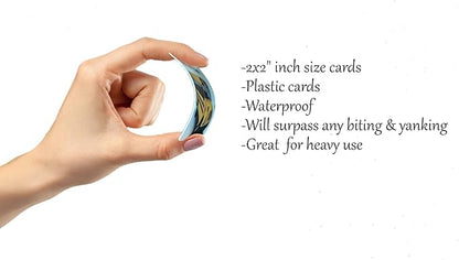 Smile4Autism Small 2"x2" Loose Visual Picture Cards, Receptive and Expressive Language, Speech Articulation Therapy, ASD, ADD, ADHD, Apraxia, & Stroke Patients. (Blank Cards 30 Pcs, Plastic)
