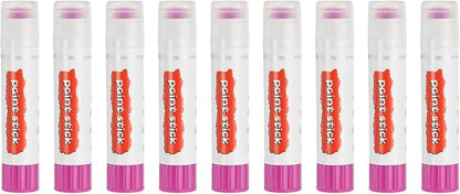 PATIKIL Solid Tempera Paints, 9 Pcs Washable Quick Drying Paint Sticks Paint Pens for Artists Beginners Art Supplies, Pink