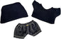 17cm/6.7in Clothes Set for Dolls - Cute Hat & Overalls Outfit, Soft Premium Fabric Dress Up Accessories Suit, Easy On/Off, NO Doll Included (Black Set)