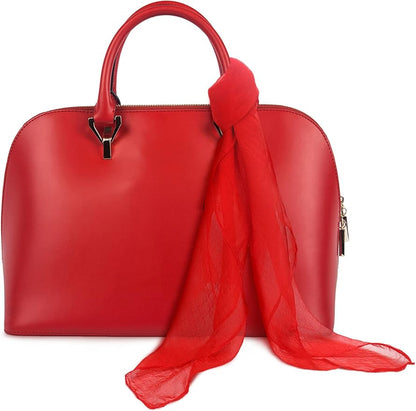 Boao 6 Pieces Chiffon Scarf 1950s Square Neck Head Scarfs Vintage Soft Polyester for Women Lady