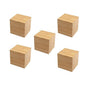 Bamboo Blocks 100 PCS 1 Inch Unfinished Bamboo Blocks for Crafts Wooden Cubes Plain Wooden Blocks for Baby Shower, Small Blank Wooden Blocks, STEM, Building, Birch Wood Cubes for Crafts