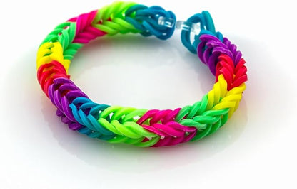 DDCOWP 2500+ Rubber Band Bracelet Kit, Loom Bracelet Making Kit for Kids, Rubber Bands Refill Loom Set, Loom Bands Kit
