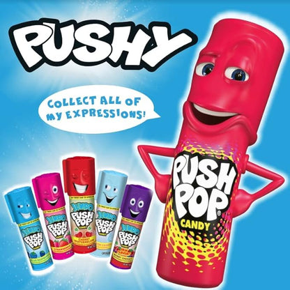 Push Pop Halloween Candy Variety Pack, 10 Ct Lollipops Individually Wrapped in Fruity Flavors, Bulk Individually Wrapped Hard Candy, Birthday Party Favors, Trick or Treat, Halloween Bowls, Kids Gifts